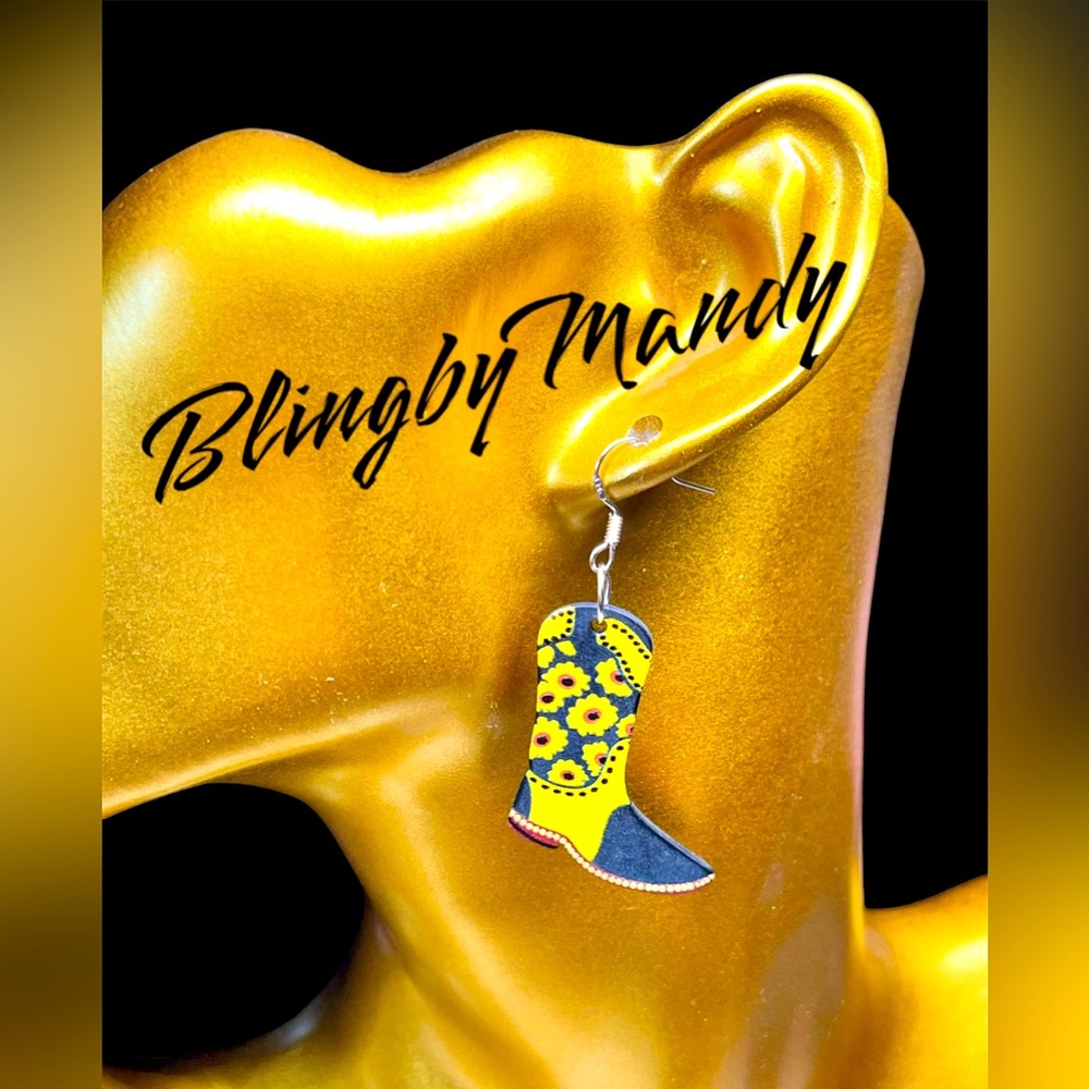 2/20 Fun and funky cowgirl earrings